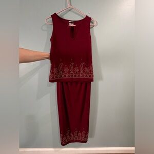 2 Piece Embroidered Set